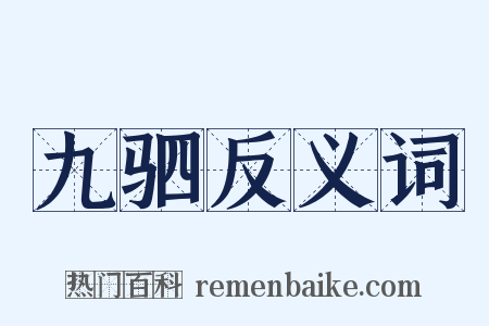 九驷反义词是什么意思的图片